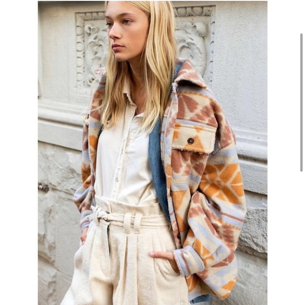 Free People Multicolor Plaid Jacket - Picture 2 of 10